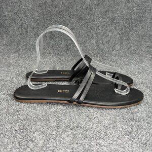 Tkees Sandals Women's Size 10 Black Minimalist Flip Flops